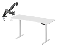 Silver Monkey Biurko elektryczne ED-160 white + UM-800 (sprężyna gazowa) - 1351545 - zdjęcie 1